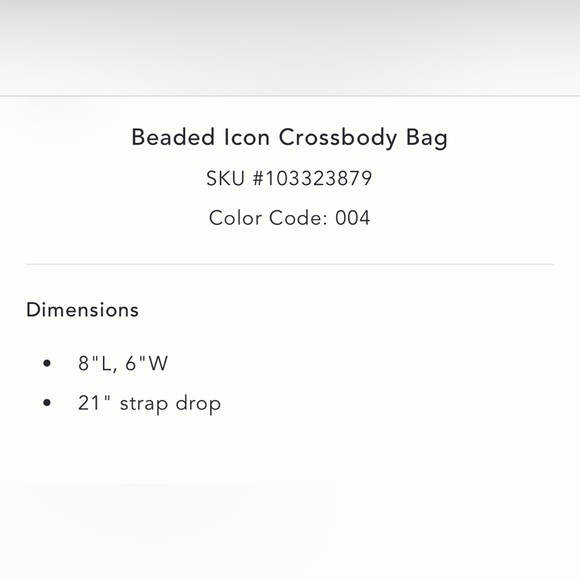 Anthropologie Maeve NWT Beaded Icon Cross Bag - Picture 6 of 7